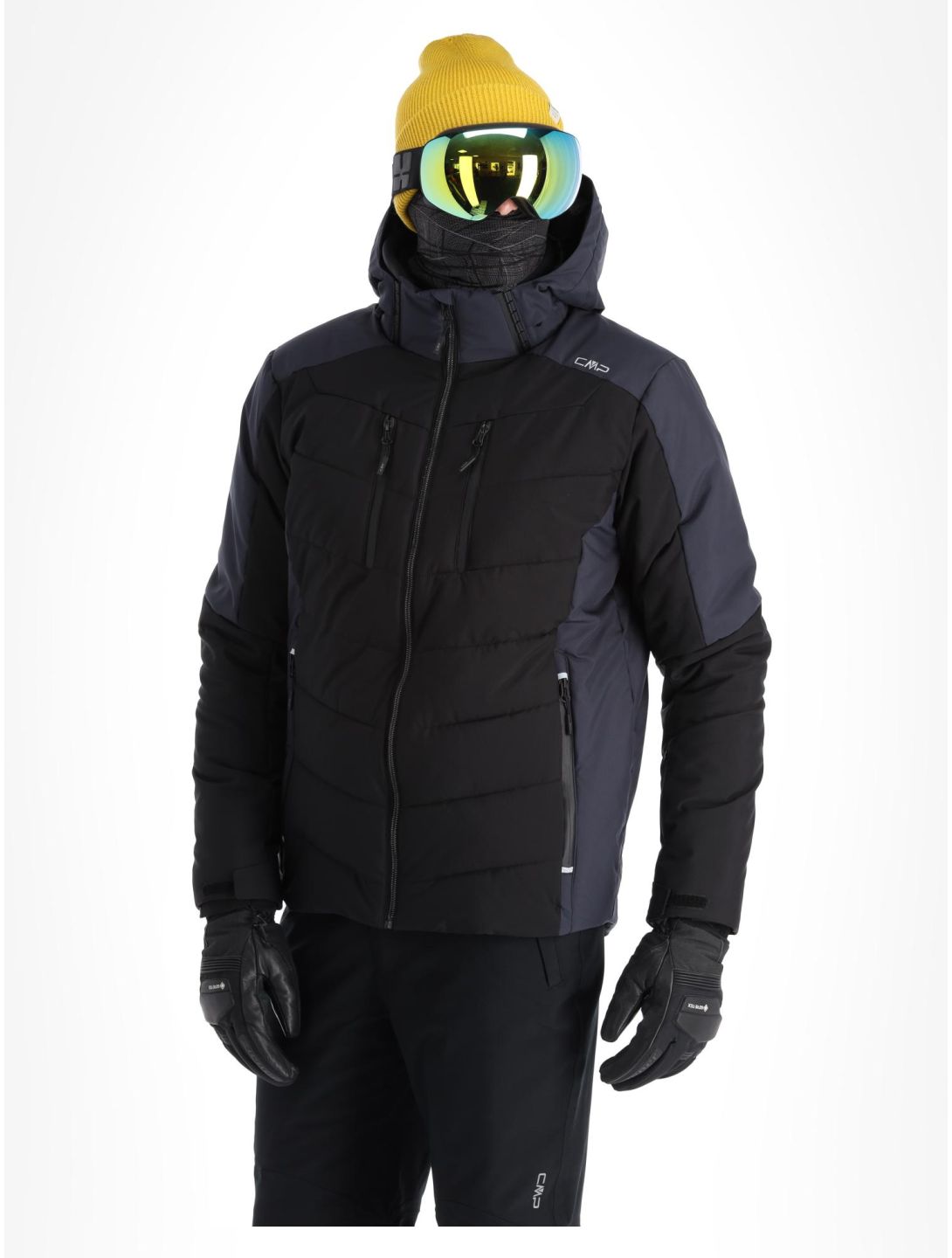 CMP, 33W0837 ski jacket men Black black, grey 