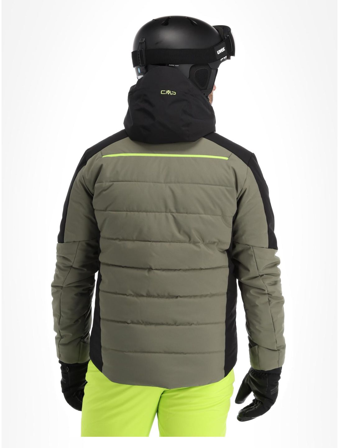 CMP, 33W0837 ski jacket men Kaki black, green 