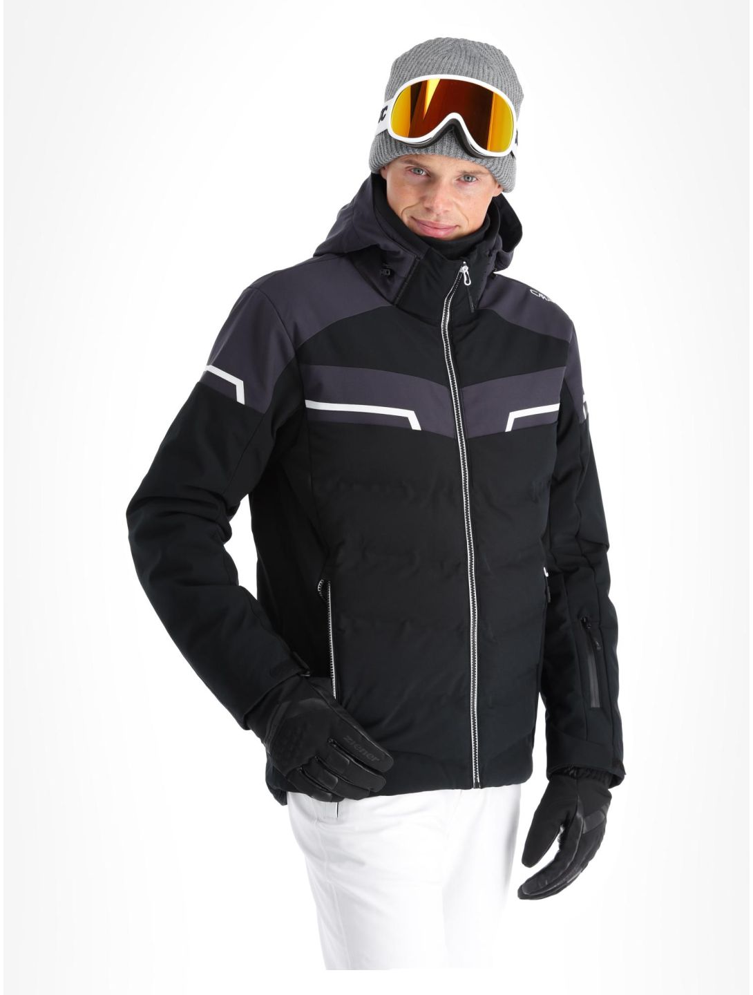 CMP, 33W0887 ski jacket men Black black