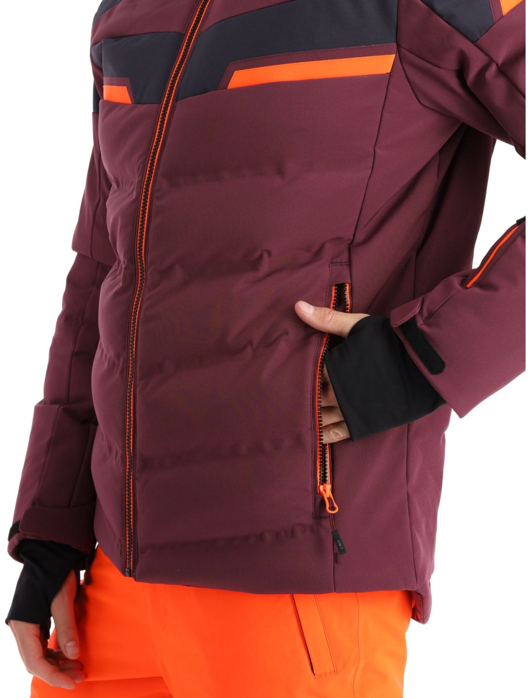 CMP, 33W0887 ski jacket men Burgundy burgundy 