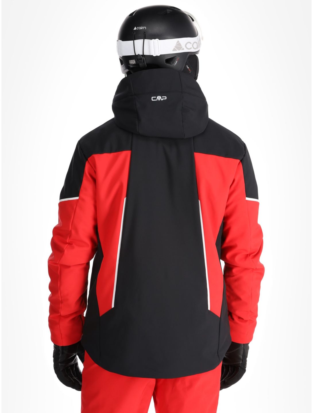 CMP, 33W0897 softshell ski jacket men Ferrari Black black, red 