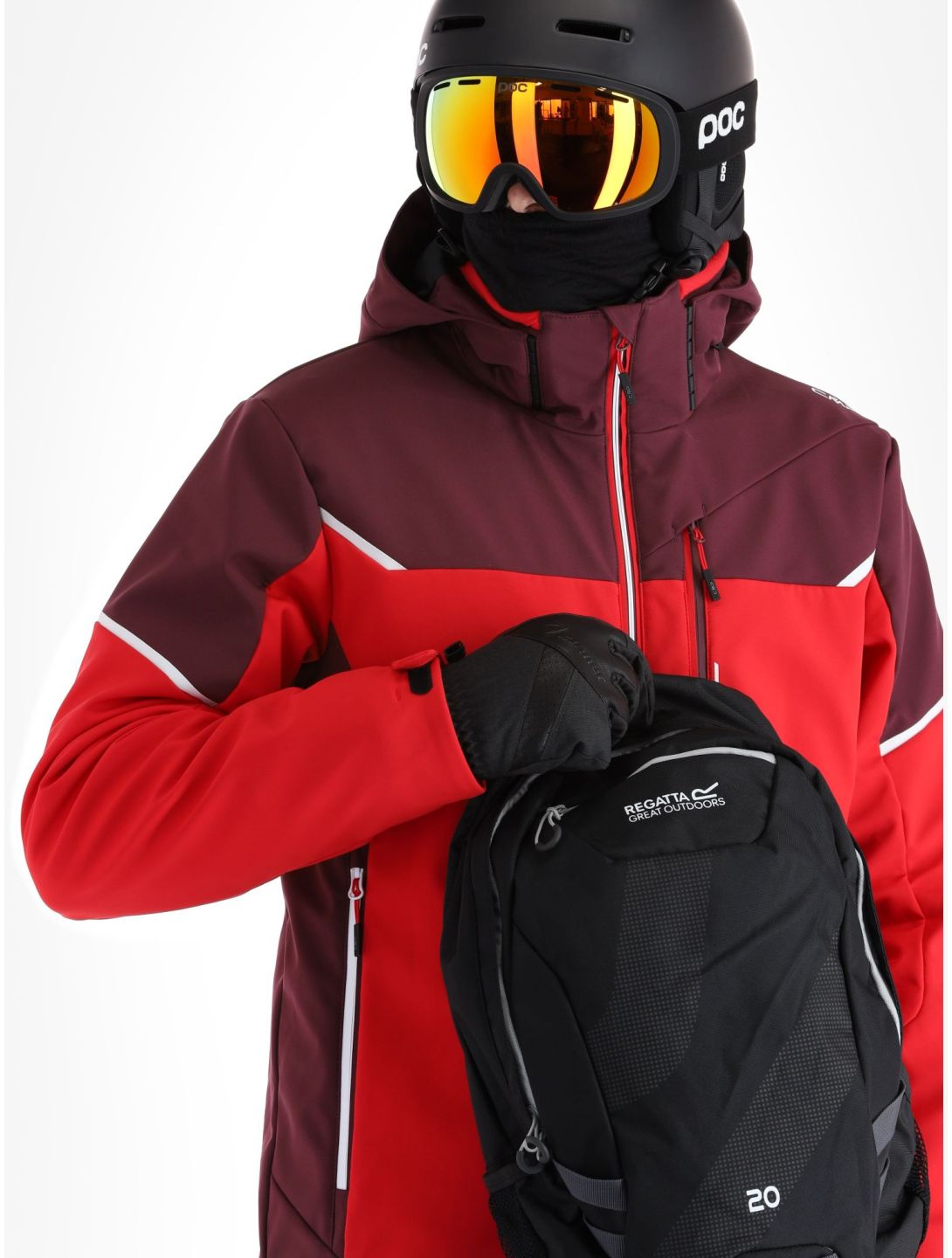 CMP, 33W0897 softshell ski jacket men Ferrari red 