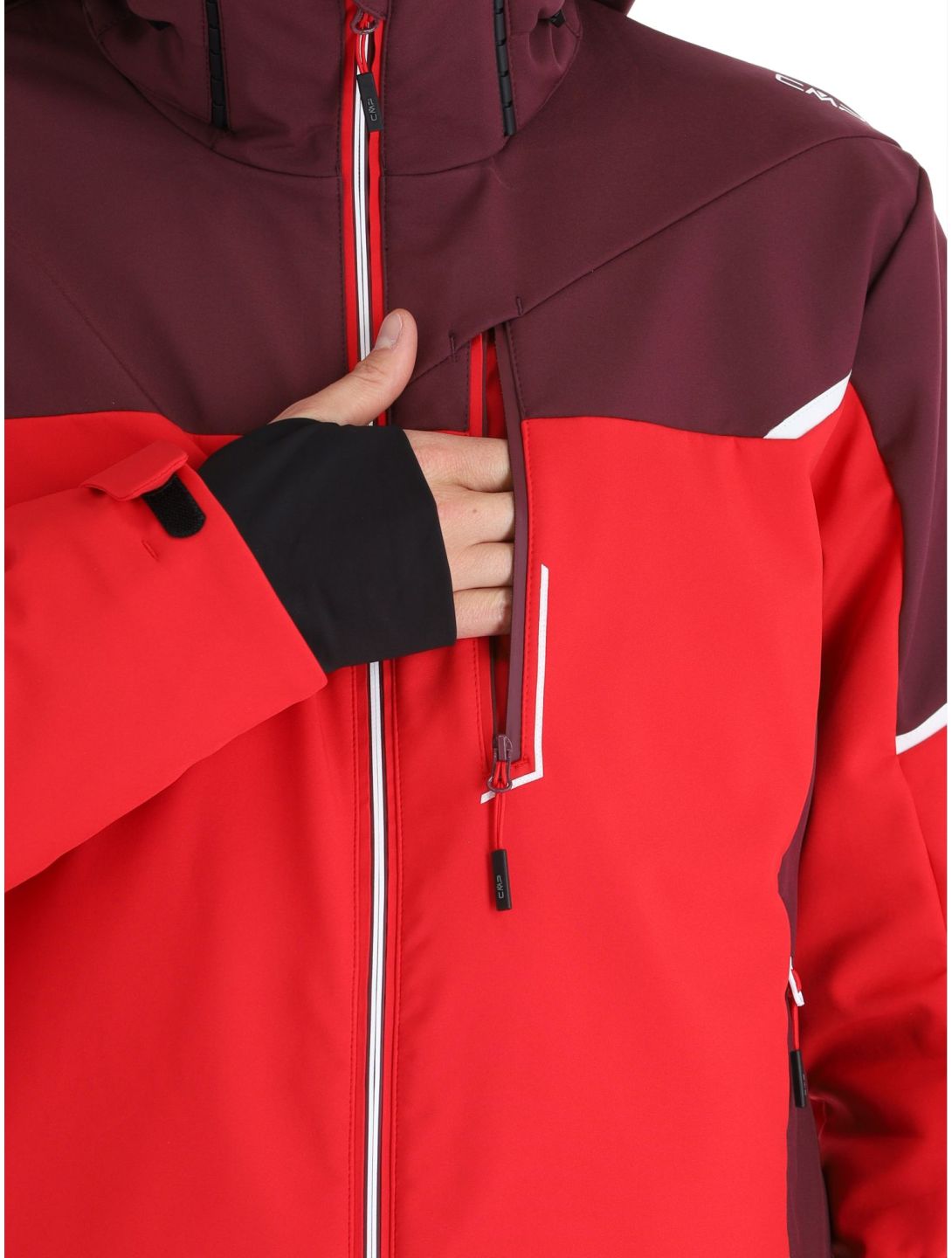 CMP, 33W0897 softshell ski jacket men Ferrari red 