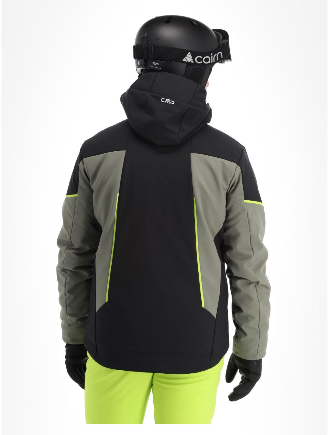 CMP, 33W0897 softshell ski jacket men Kaki green 