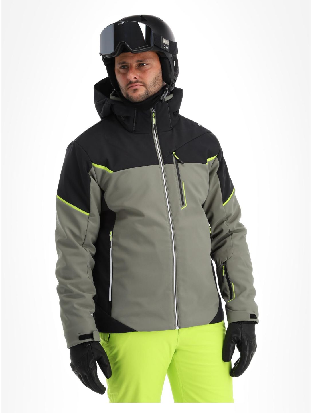 CMP, 33W0897 softshell ski jacket men Kaki green 