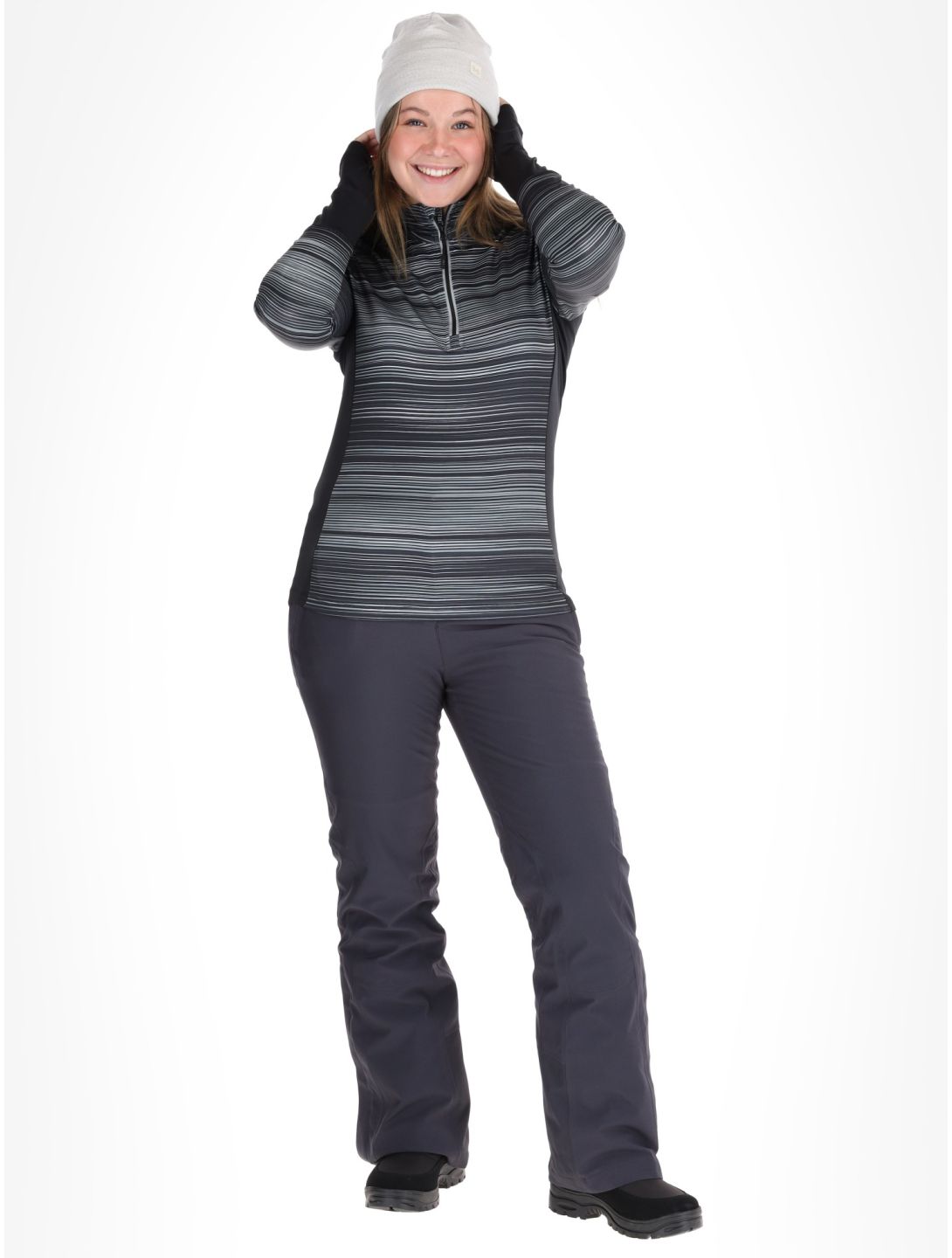 CMP, 34L2096 pullover women Black / Anthracite black, grey 