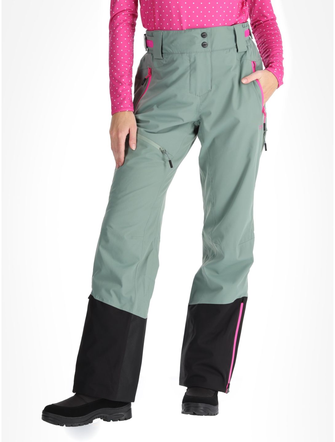 CMP, 34W2046 ski pants women Mineral green 