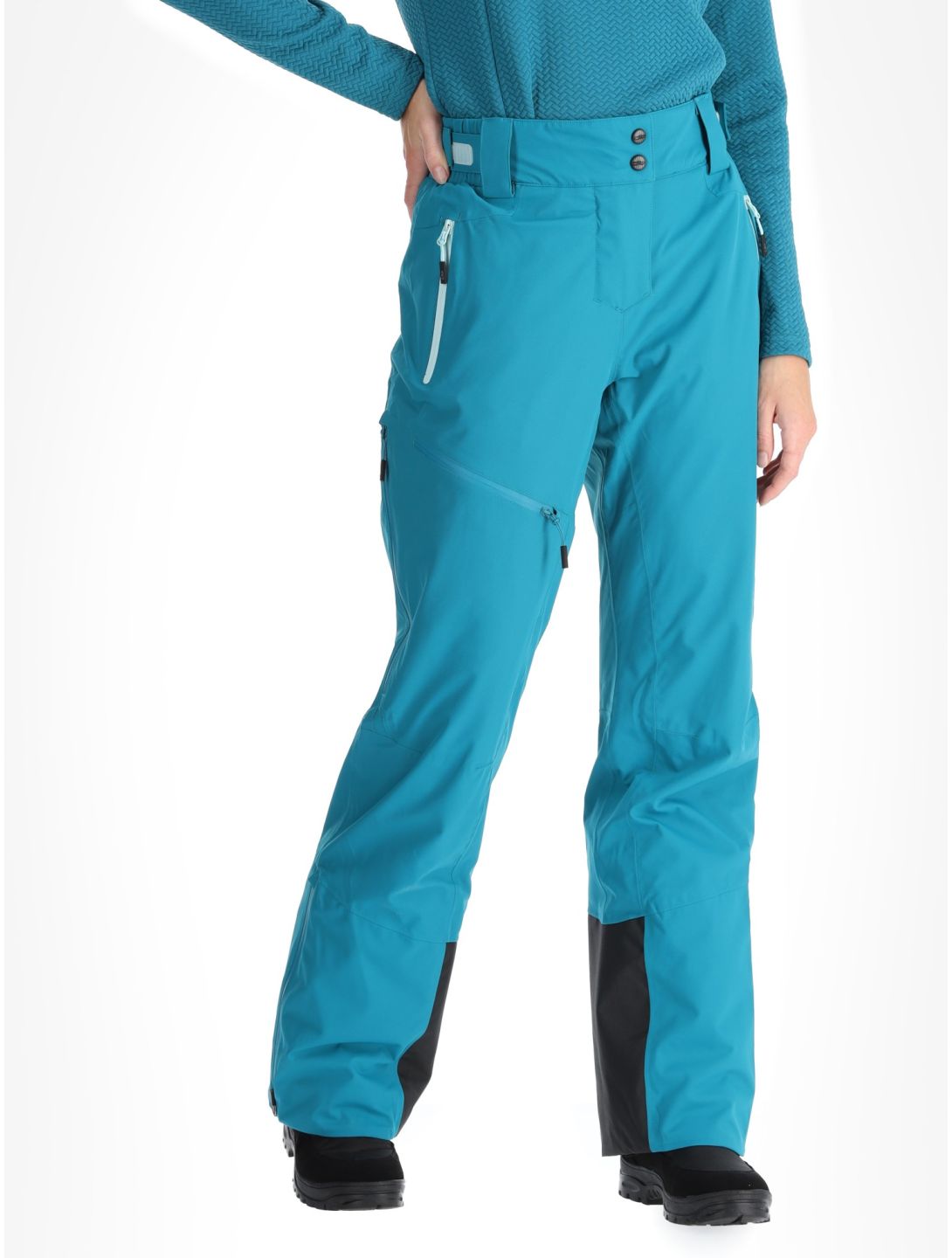 CMP, 34W2046 ski pants women Teal green 