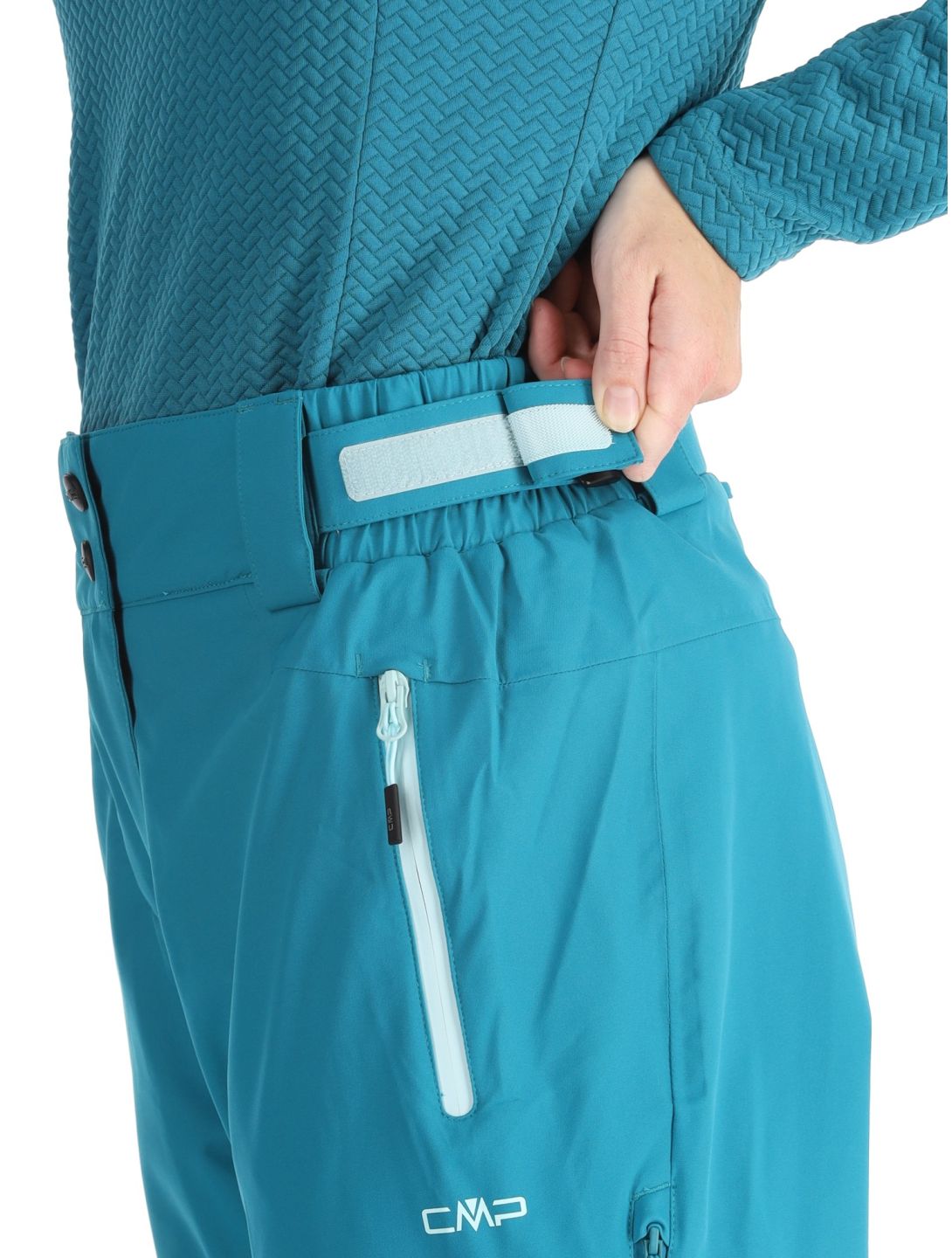 CMP, 34W2046 ski pants women Teal green 