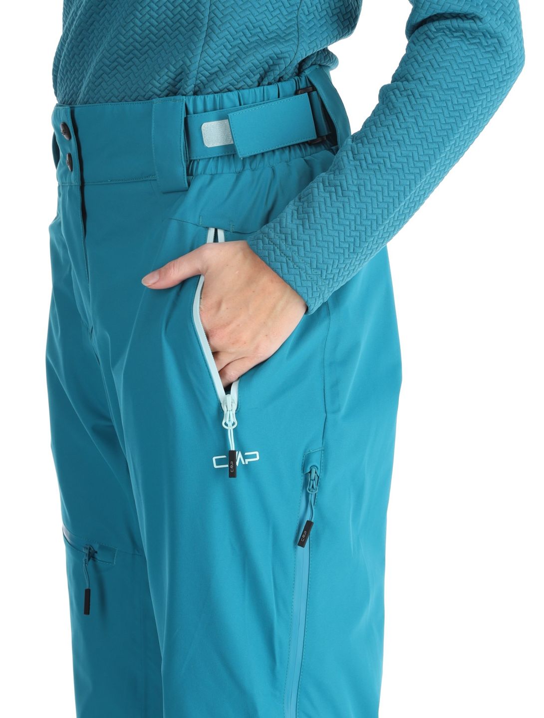 CMP, 34W2046 ski pants women Teal green 