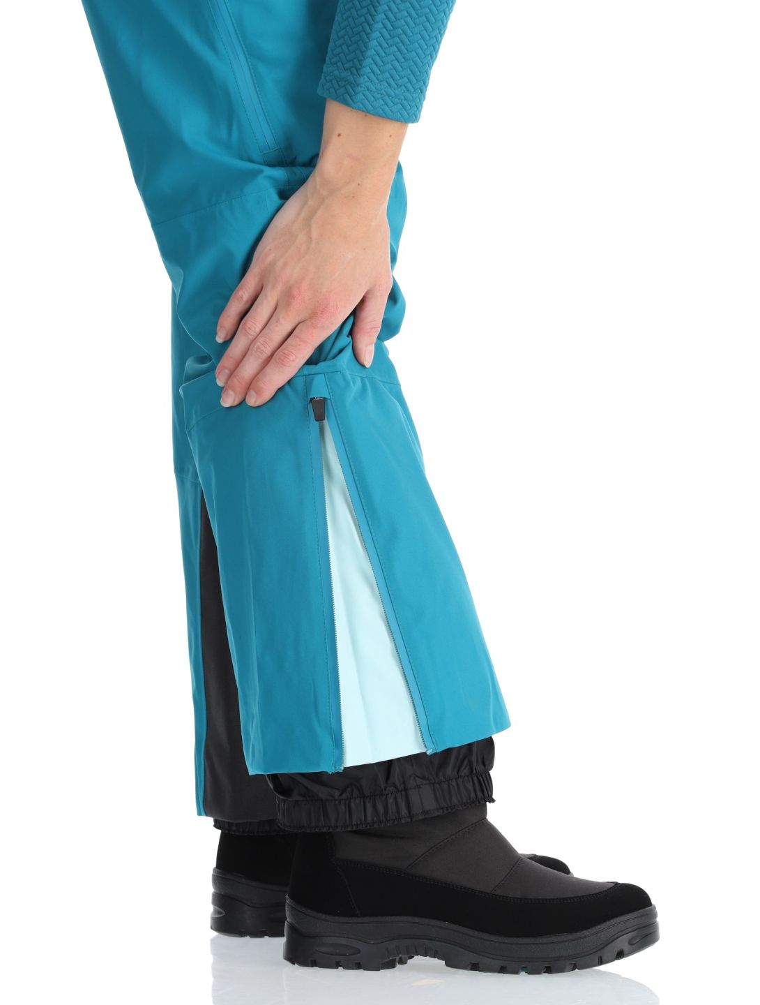 CMP, 34W2046 ski pants women Teal green 