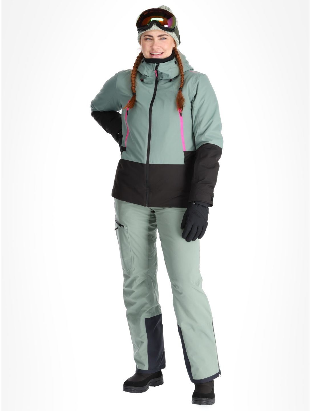 CMP, 34W2506 ski jacket women Mineral green 