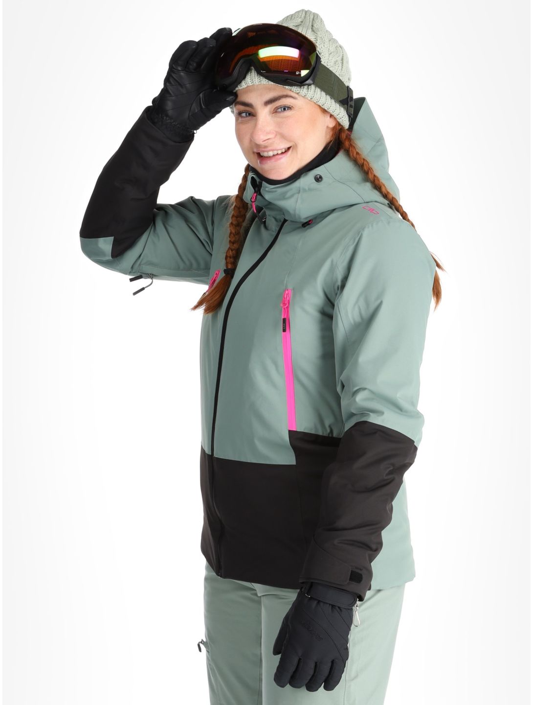 CMP, 34W2506 ski jacket women Mineral green 