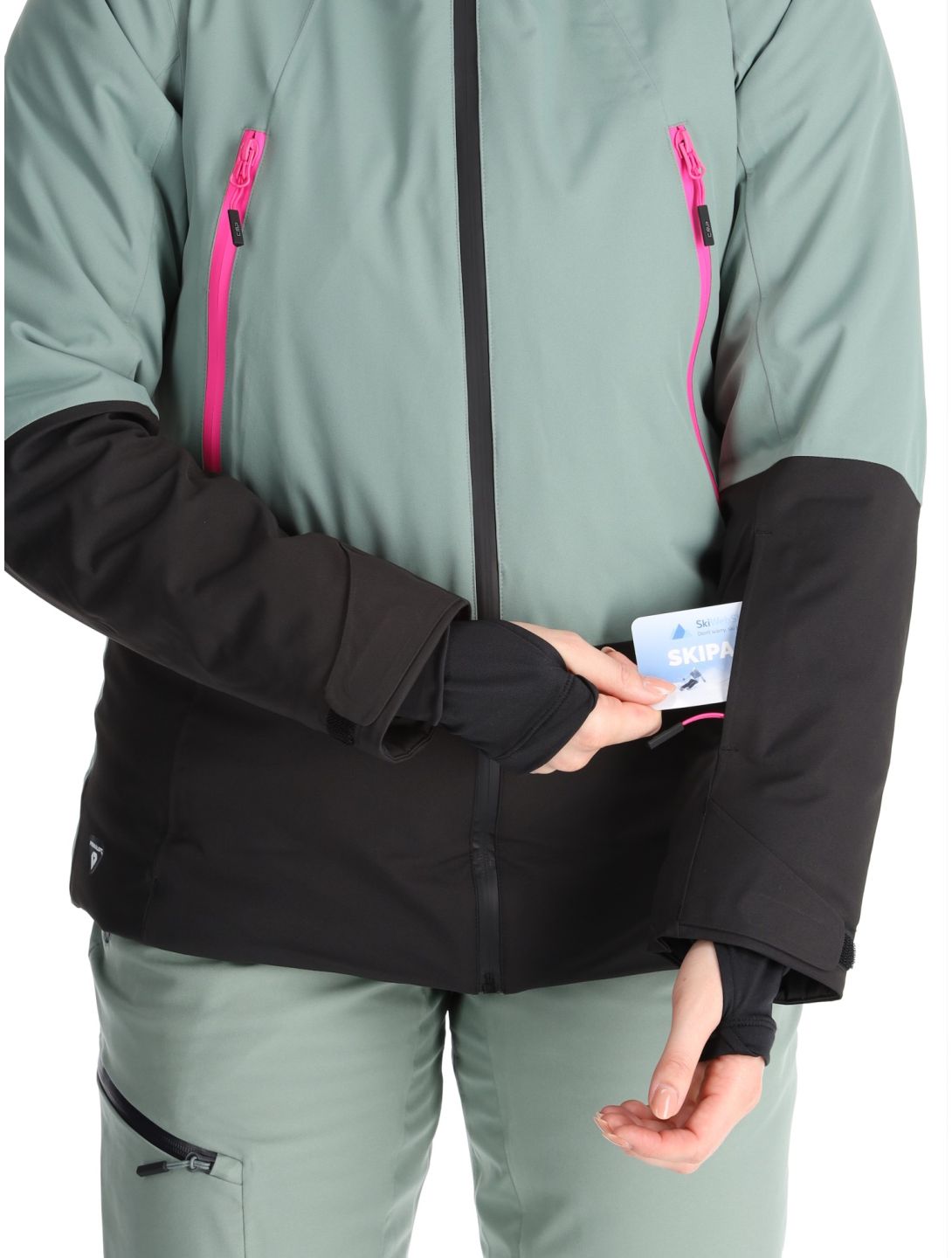 CMP, 34W2506 ski jacket women Mineral green 