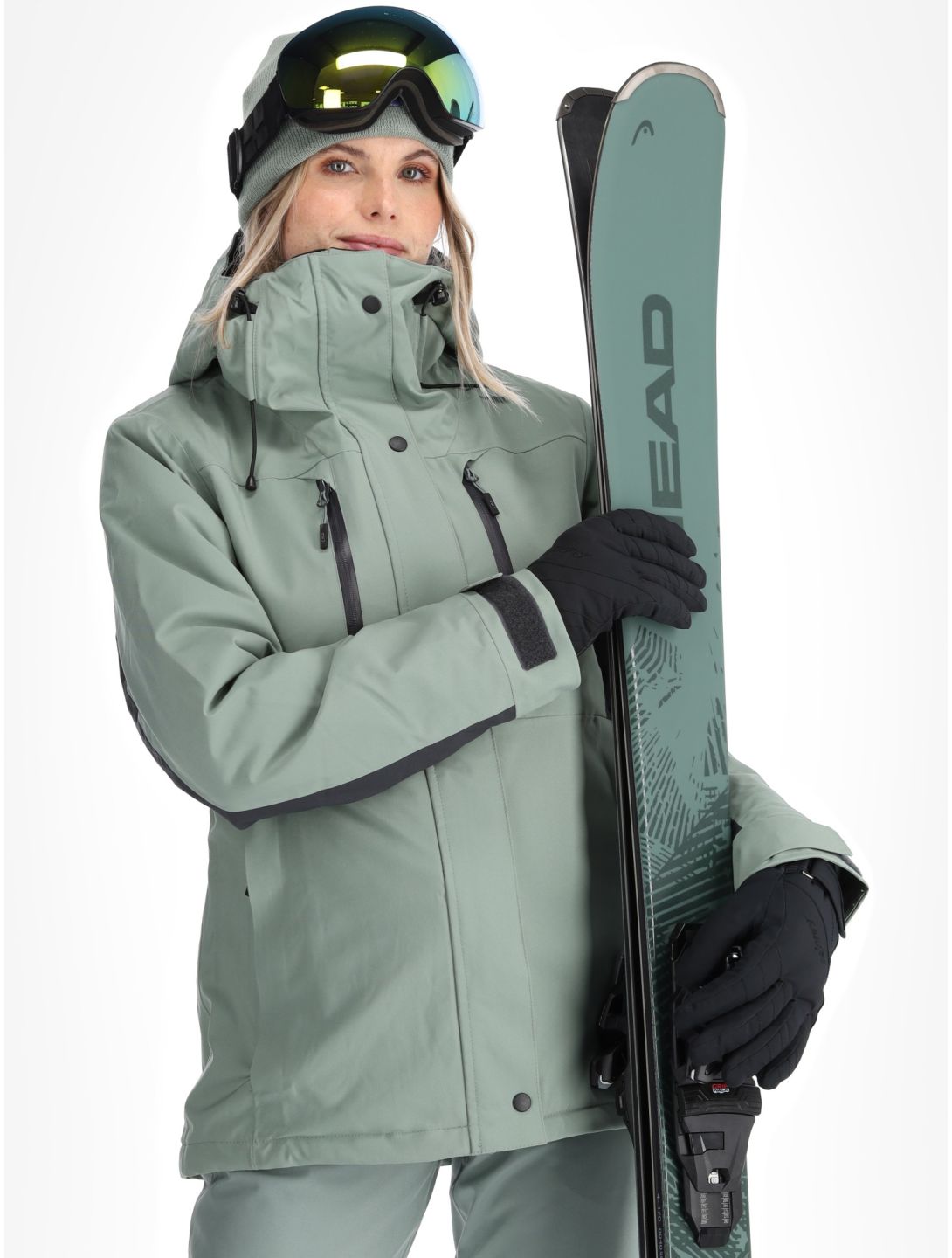 CMP, 34W3926 ski jacket women Mineral green 