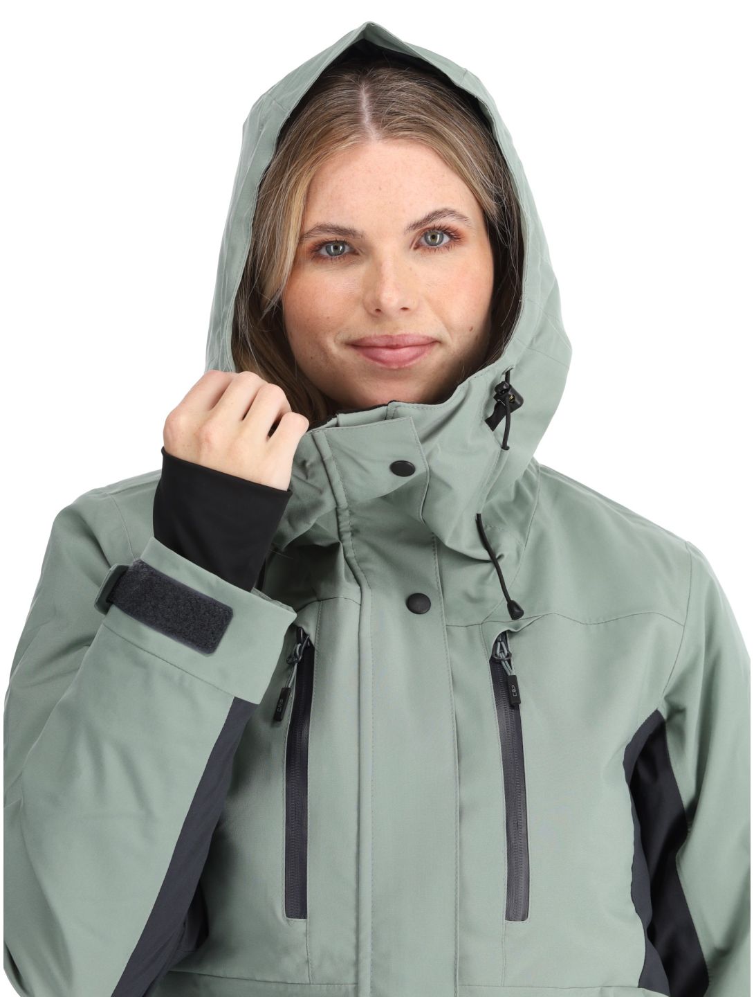 CMP, 34W3926 ski jacket women Mineral green 