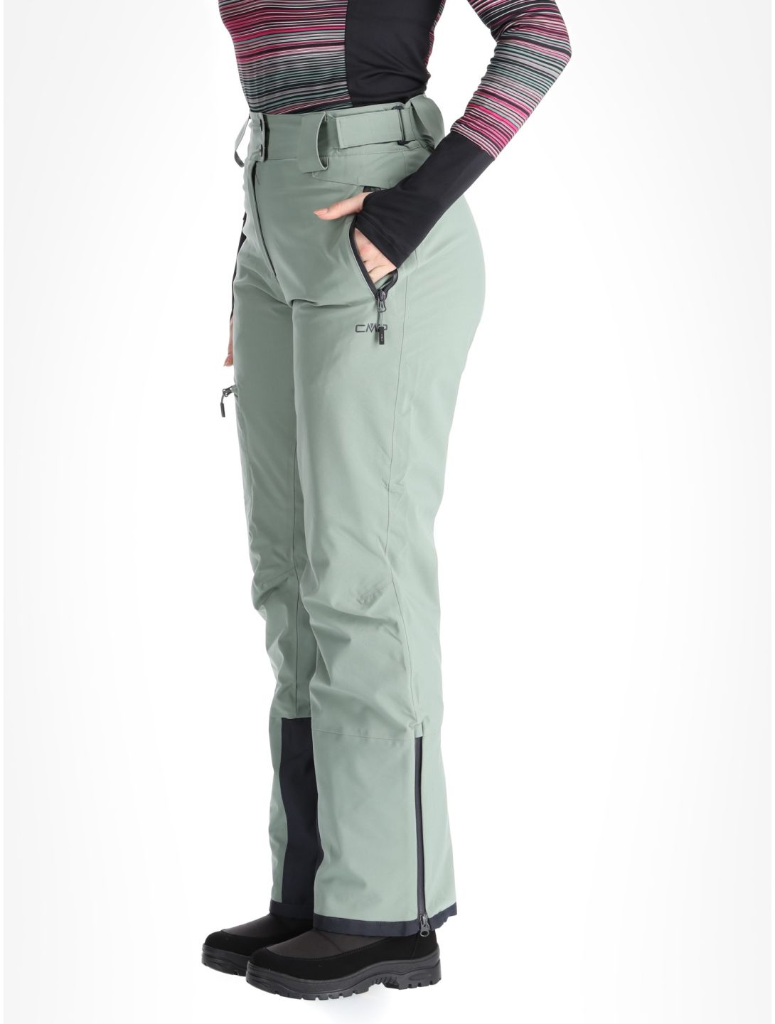 CMP, 34W3946 ski pants women Mineral green 