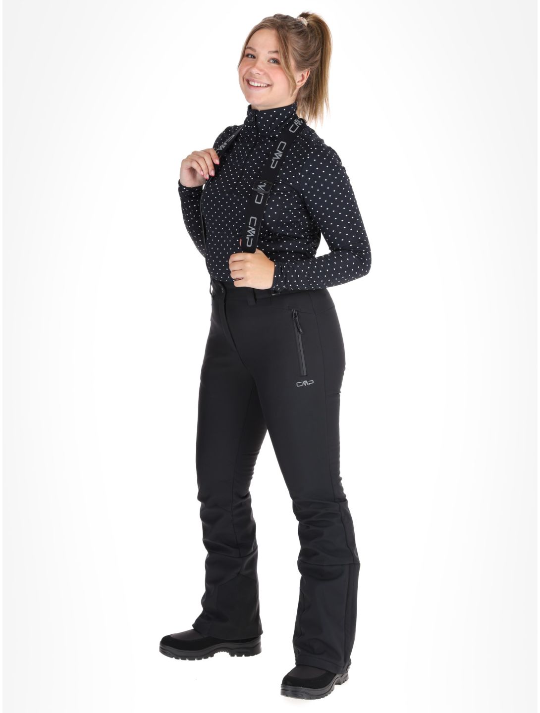 CMP, 34W4326 ski pants women Black black 