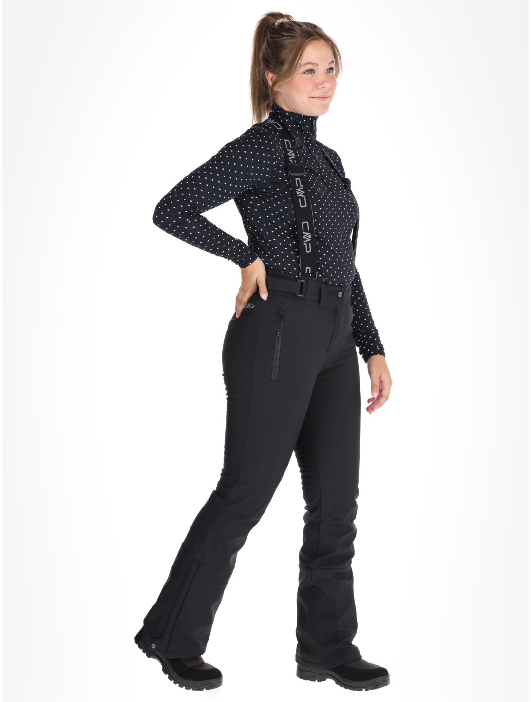 CMP, 34W4326 ski pants women Black black 