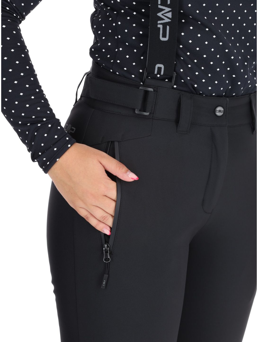 CMP, 34W4326 ski pants women Black black 