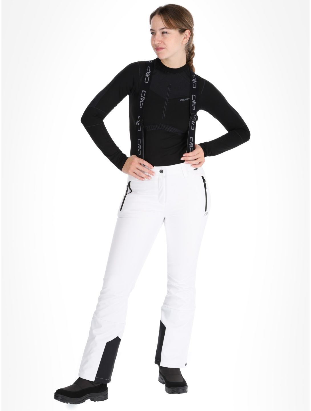 CMP, 34W4326 ski pants women White white 