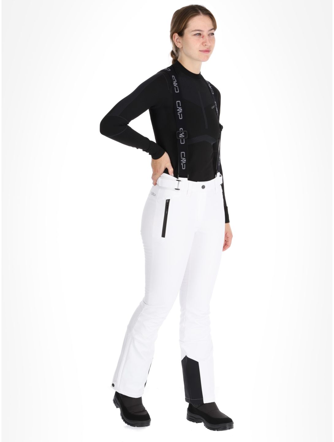 CMP, 34W4326 ski pants women White white 