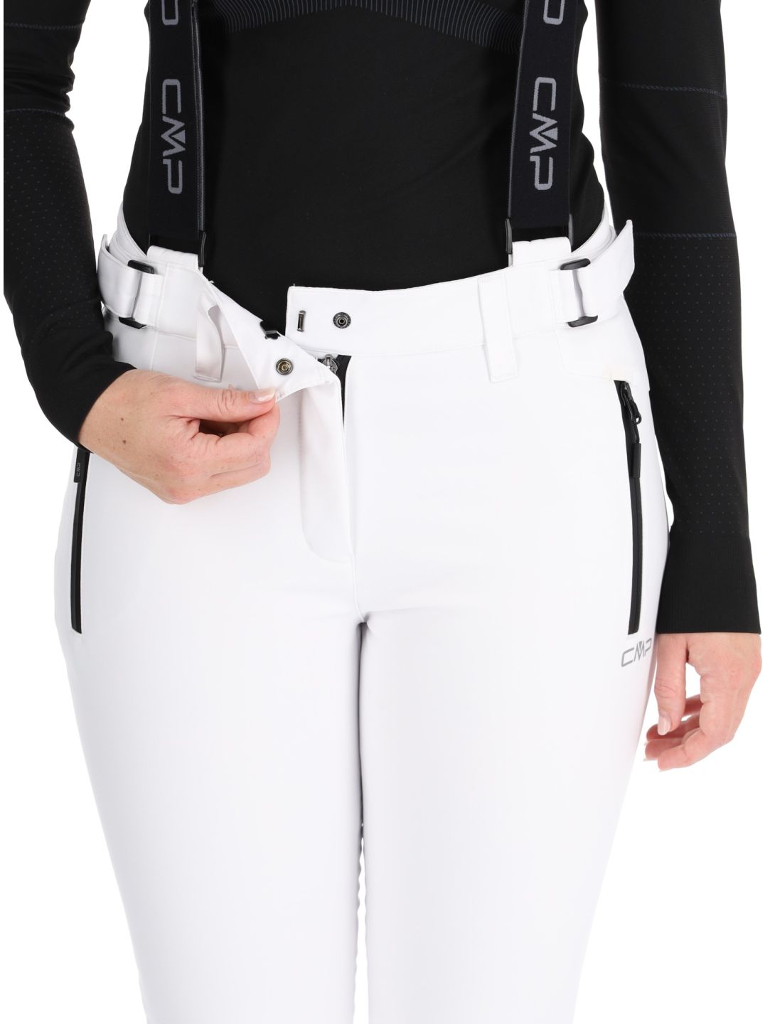 CMP, 34W4326 ski pants women White white 