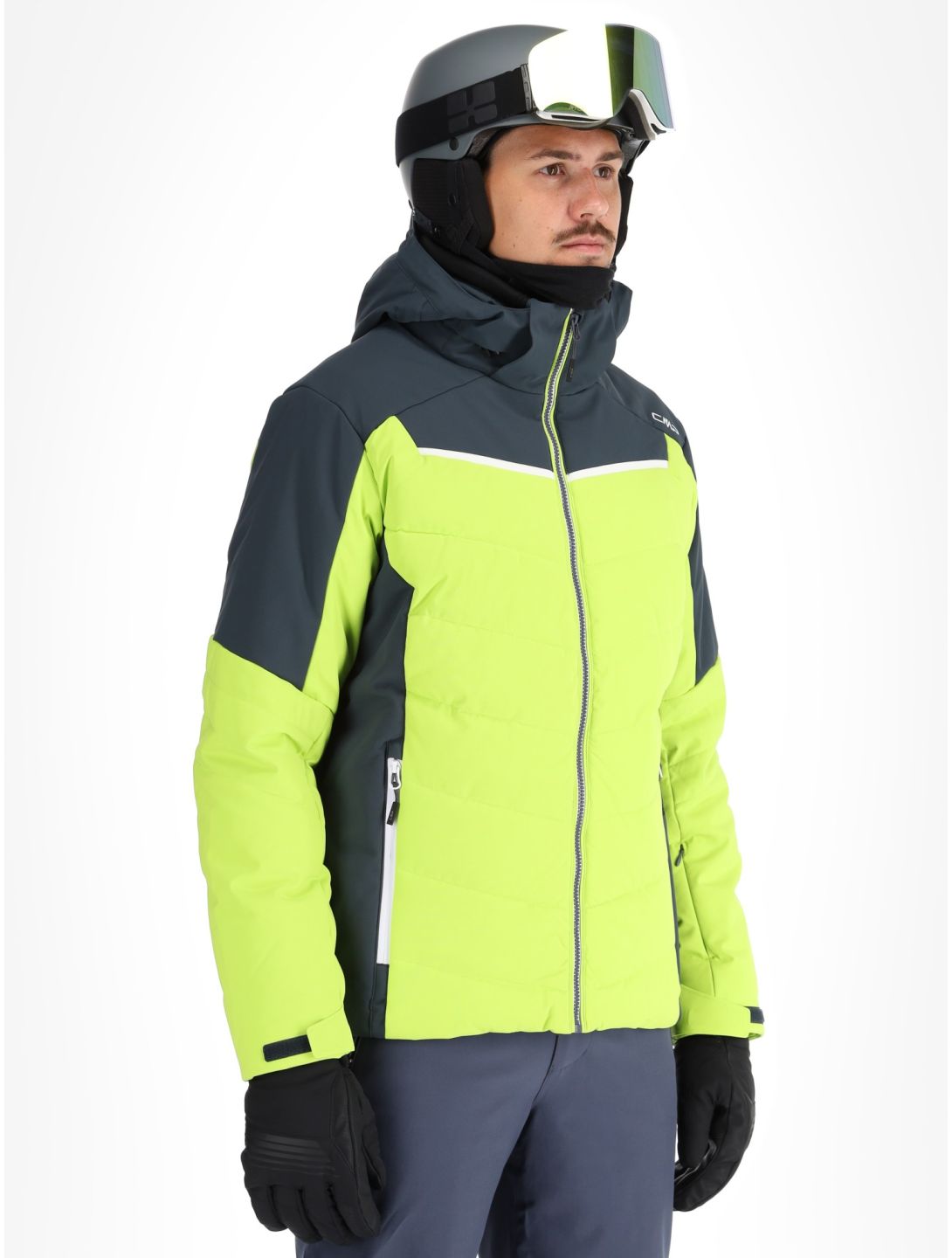 CMP, 34W4357 ski jacket men Acid green 