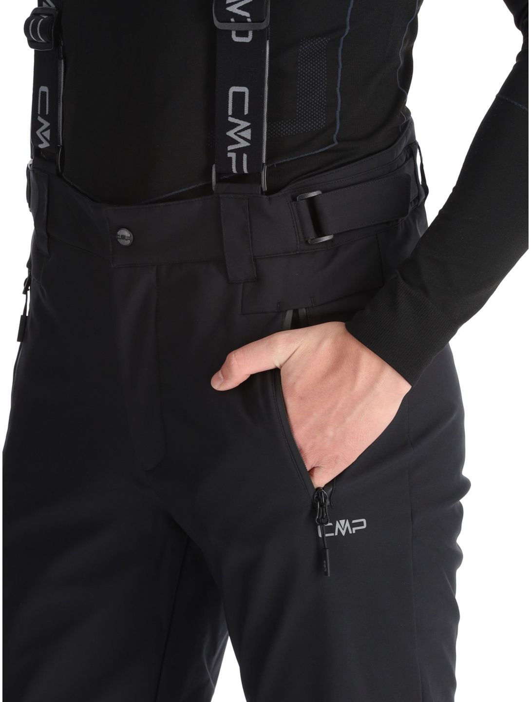 CMP, 34W4367 ski pants men Black black 