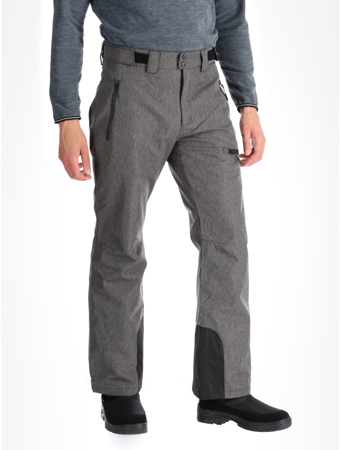 CMP, 34W4387 ski pants men Black Melange grey 