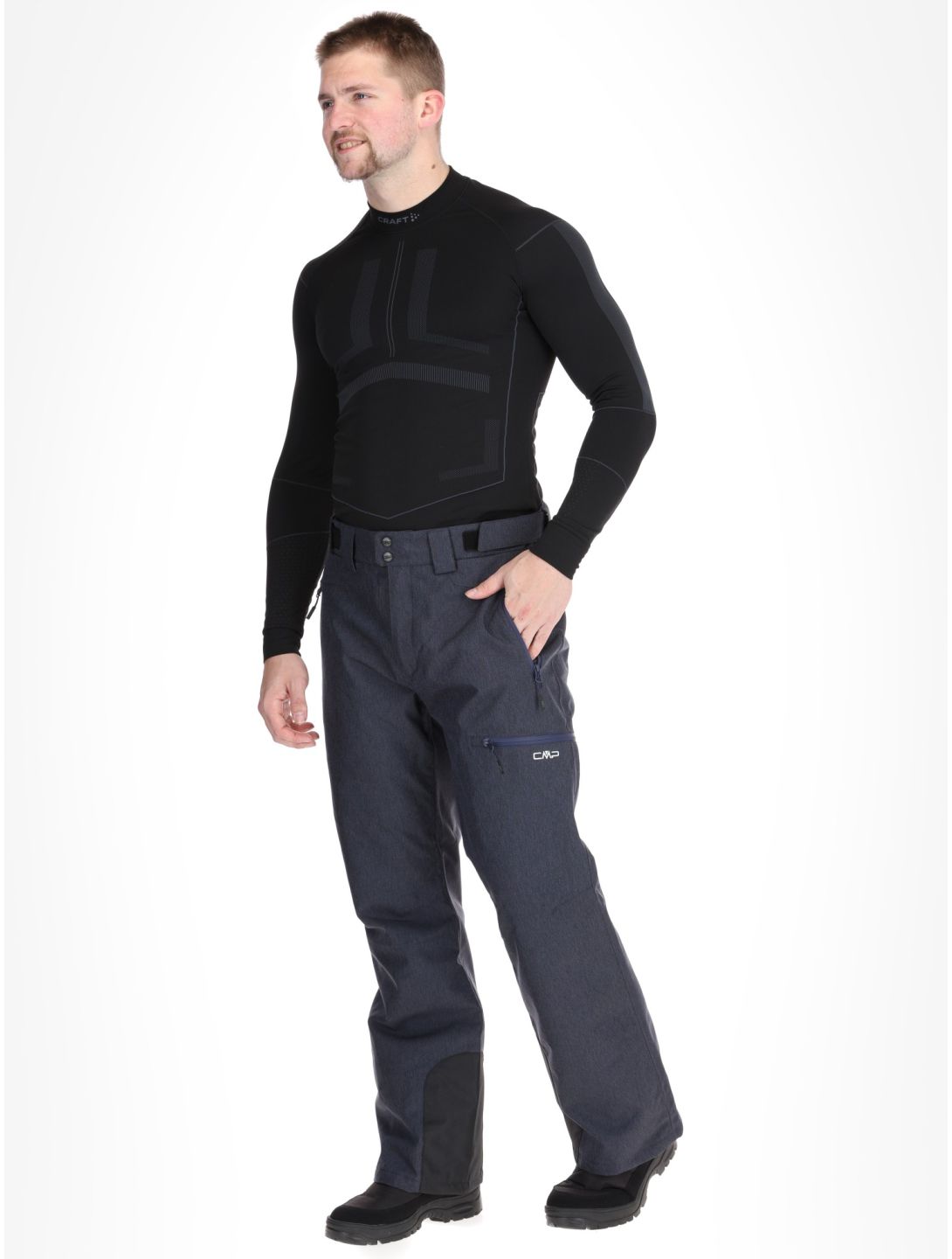 CMP, 34W4387 ski pants men Blue Melange blue 