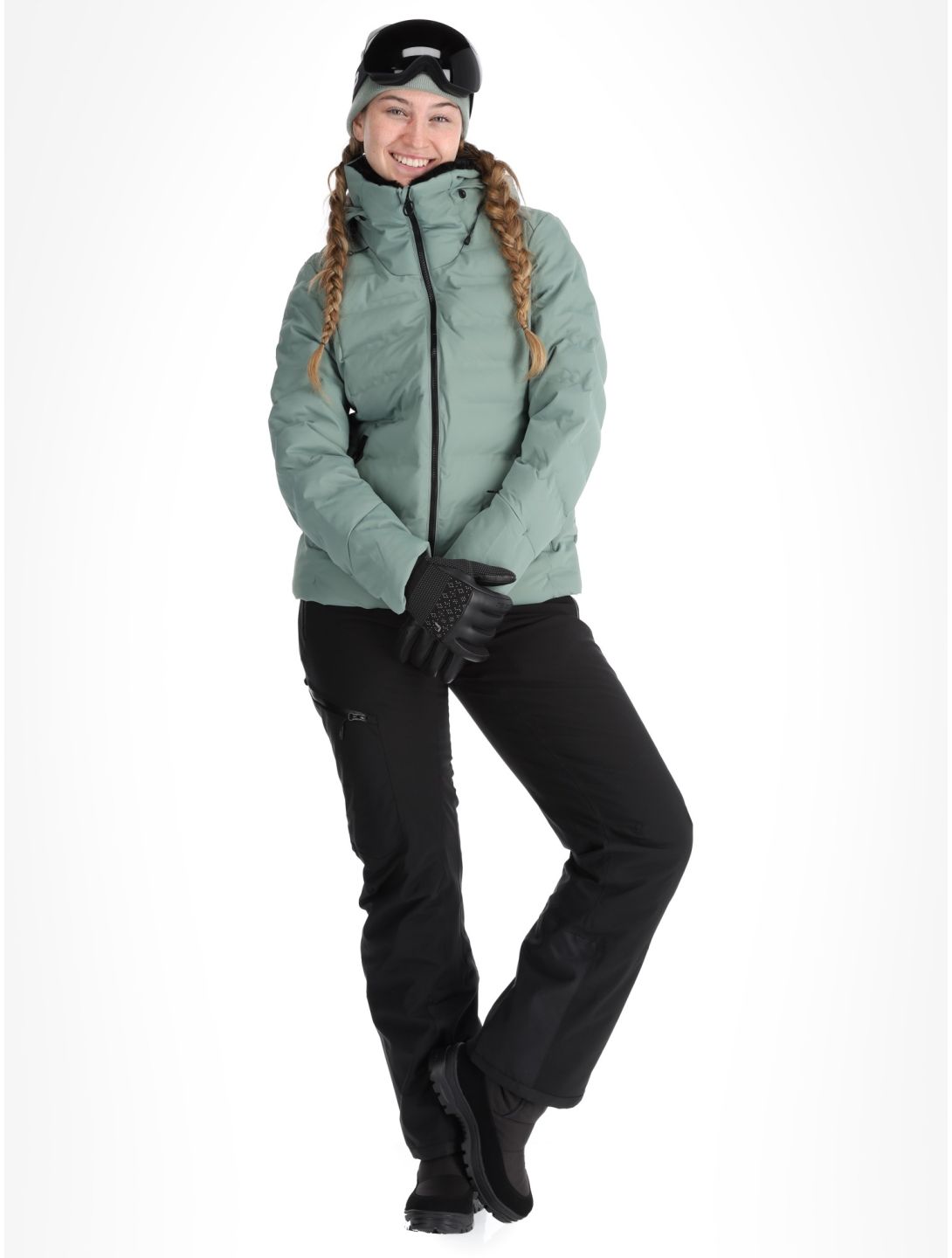 CMP, 34W4406 ski jacket women Mineral green 