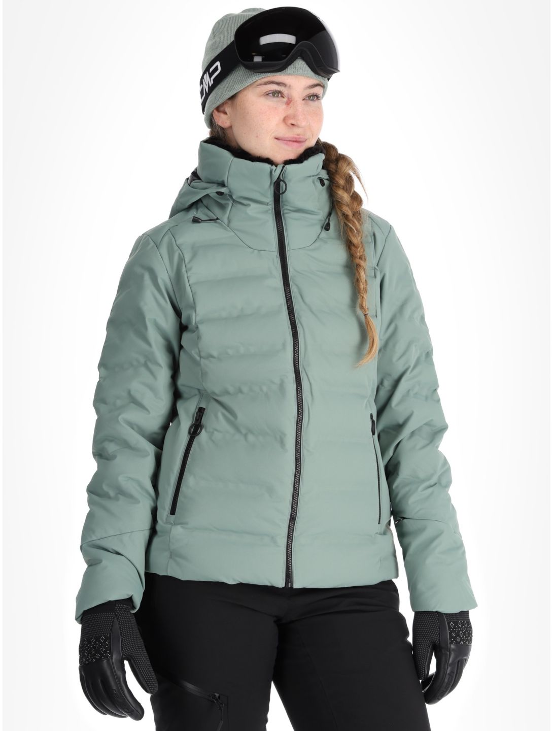 CMP, 34W4406 ski jacket women Mineral green 