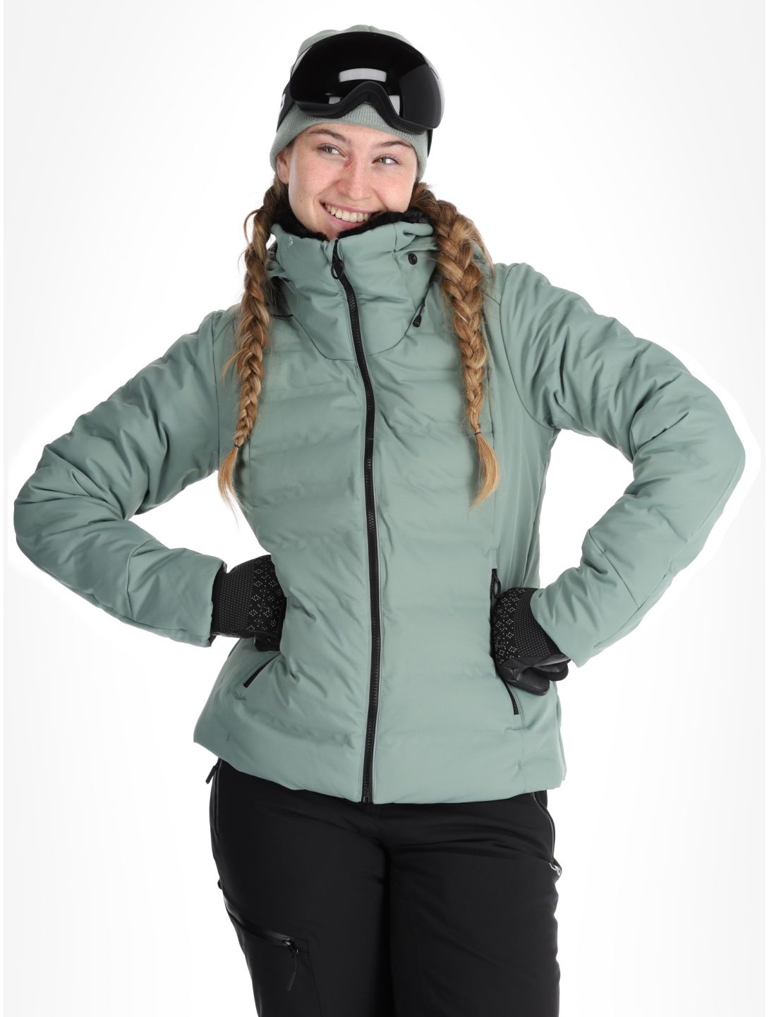 CMP, 34W4406 ski jacket women Mineral green 