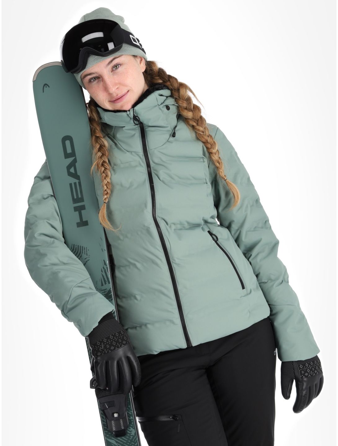 CMP, 34W4406 ski jacket women Mineral green 