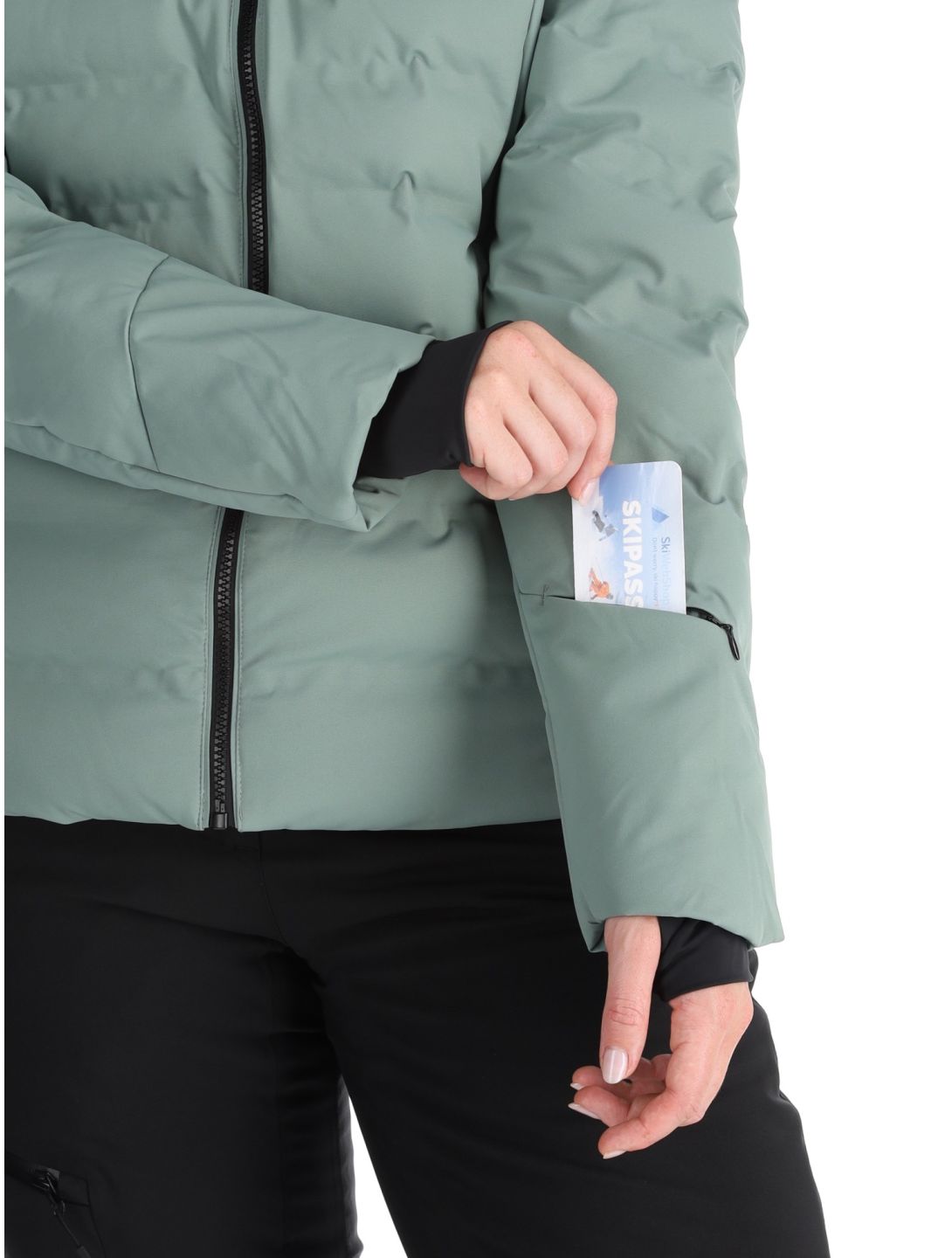 CMP, 34W4406 ski jacket women Mineral green 