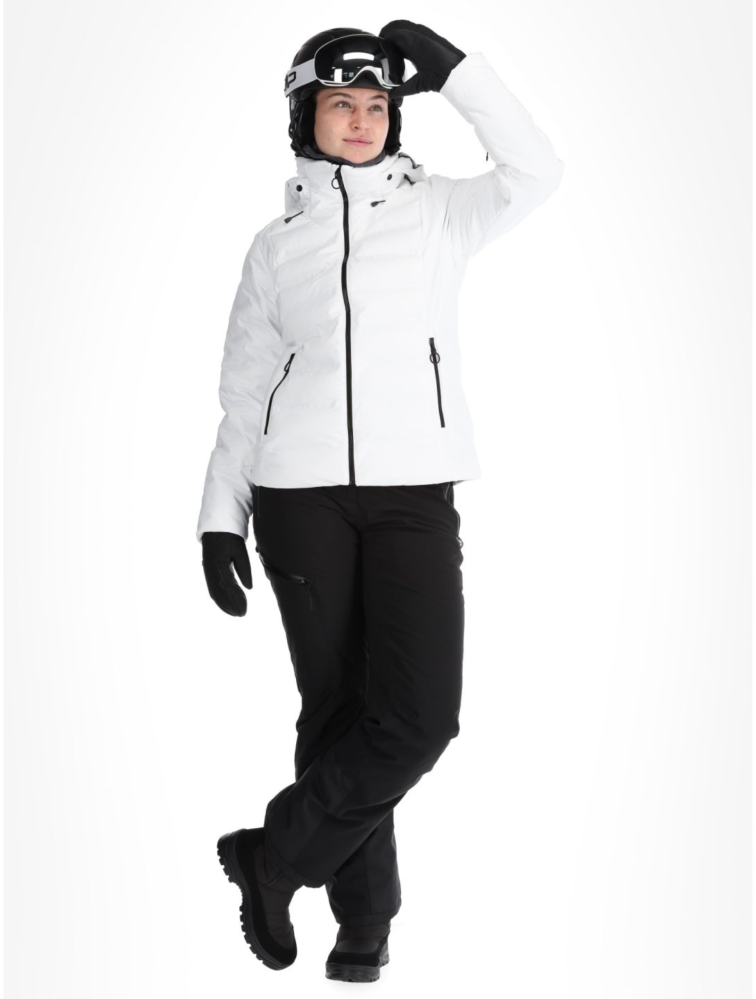 CMP, 34W4406 ski jacket women White white 