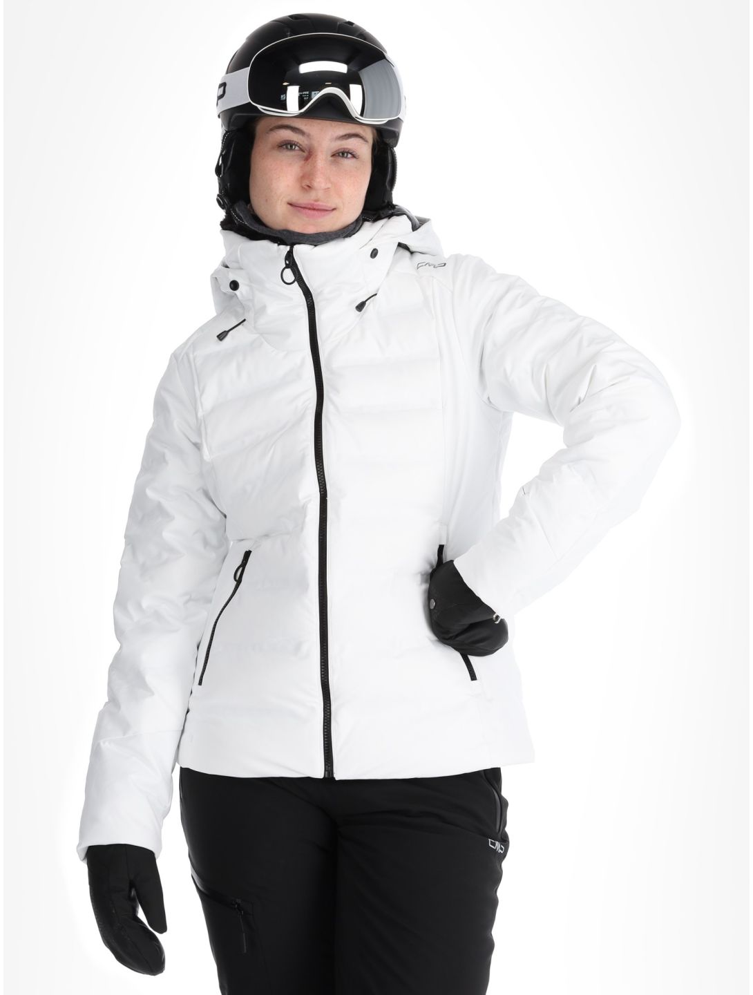 CMP, 34W4406 ski jacket women White white 