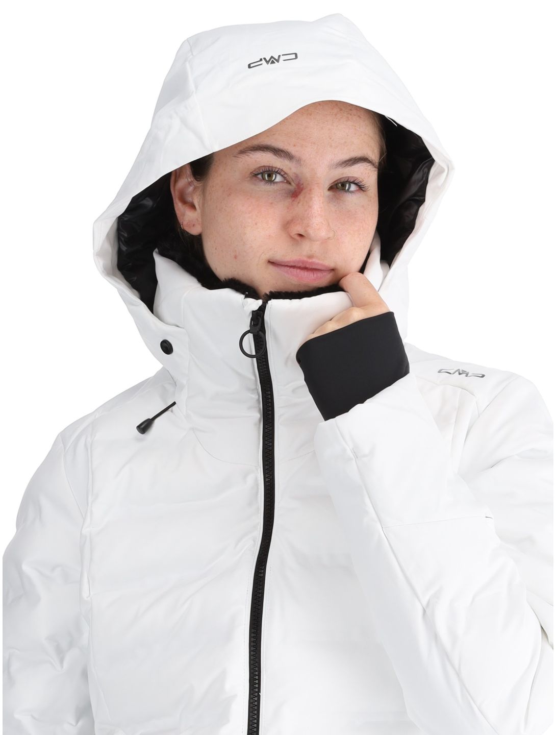 CMP, 34W4406 ski jacket women White white 