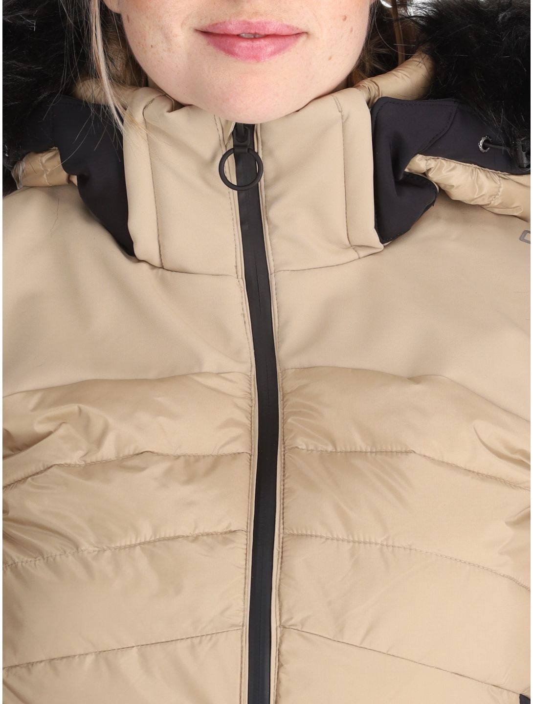 CMP, 34W4436F ski jacket women Sesame brown 