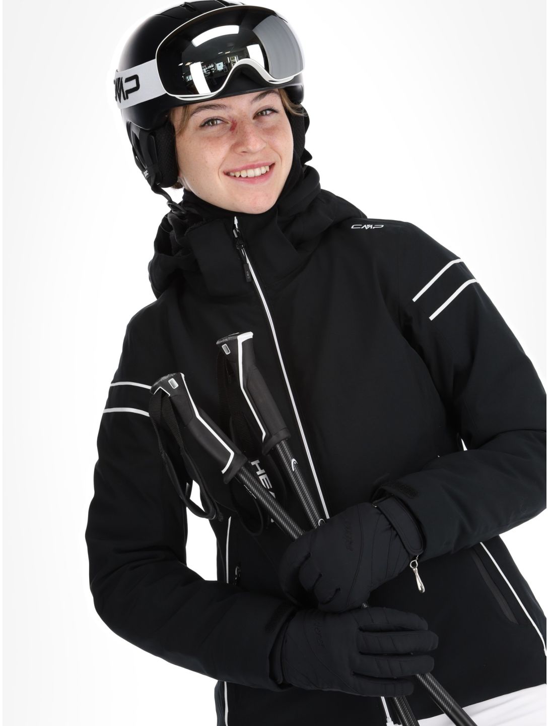 CMP, 34W4516 ski jacket women Black black 