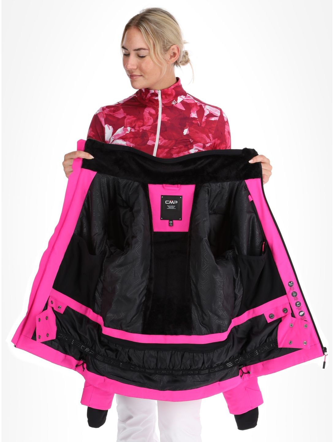 CMP, 34W4516 ski jacket women Festival pink 