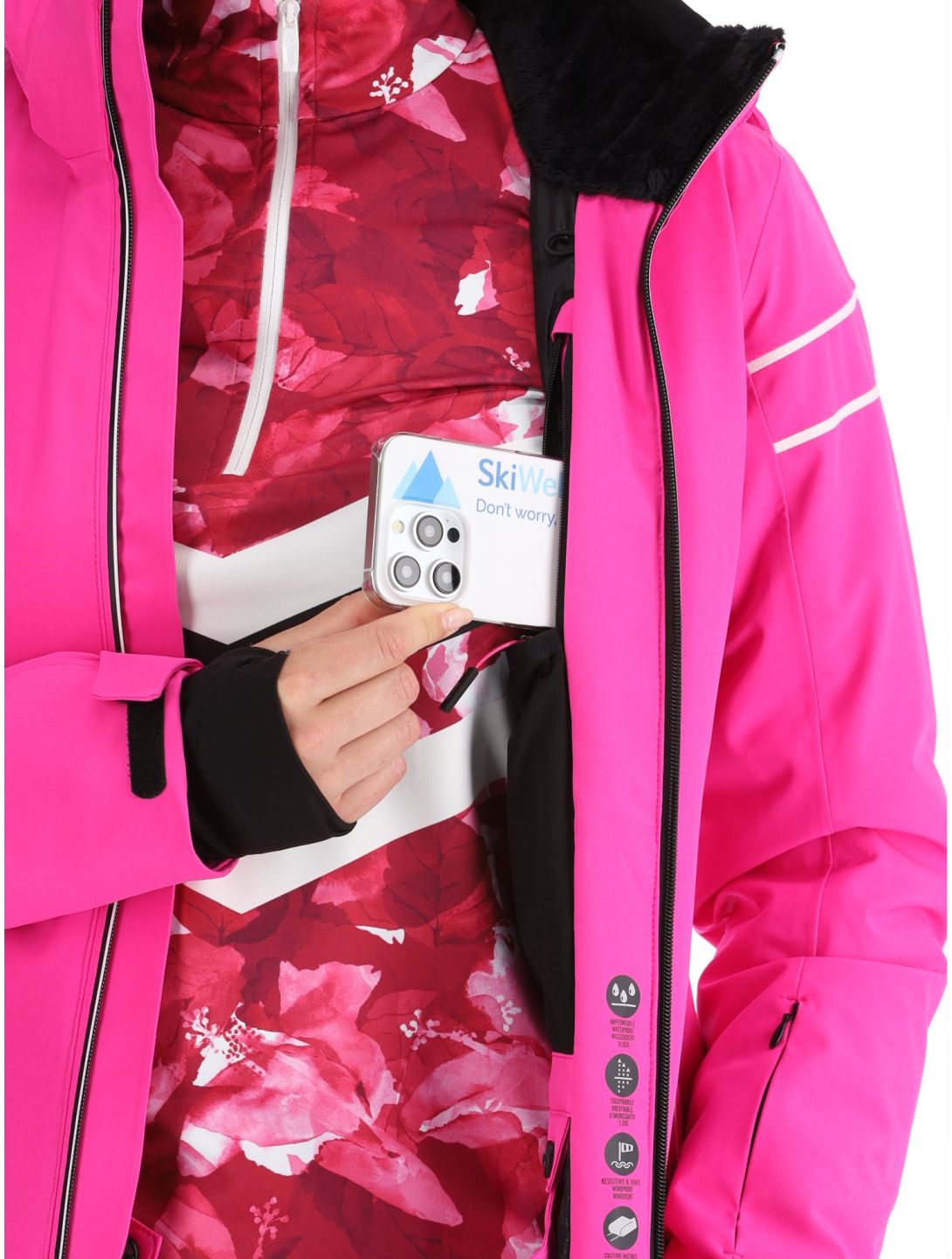 CMP, 34W4516 ski jacket women Festival pink 