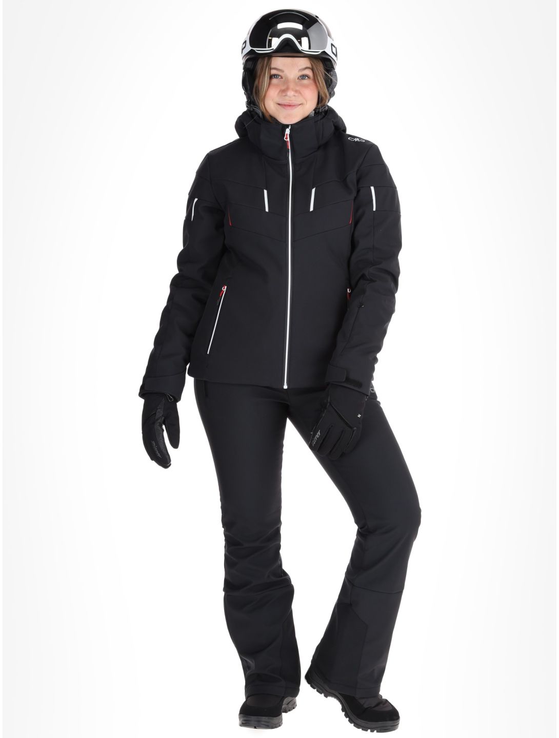 CMP, 34W4536 ski jacket women Black black 