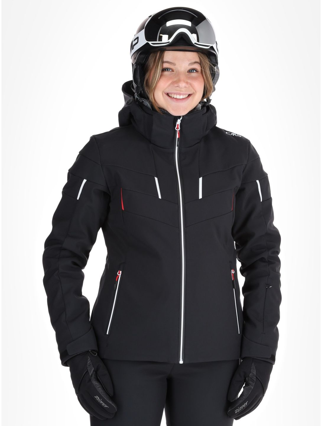 CMP, 34W4536 ski jacket women Black black 