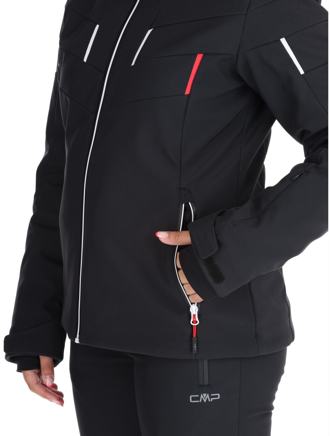 CMP, 34W4536 ski jacket women Black black 