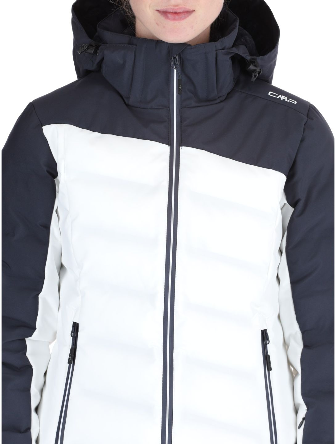 CMP, 34W4596 ski jacket women White white 