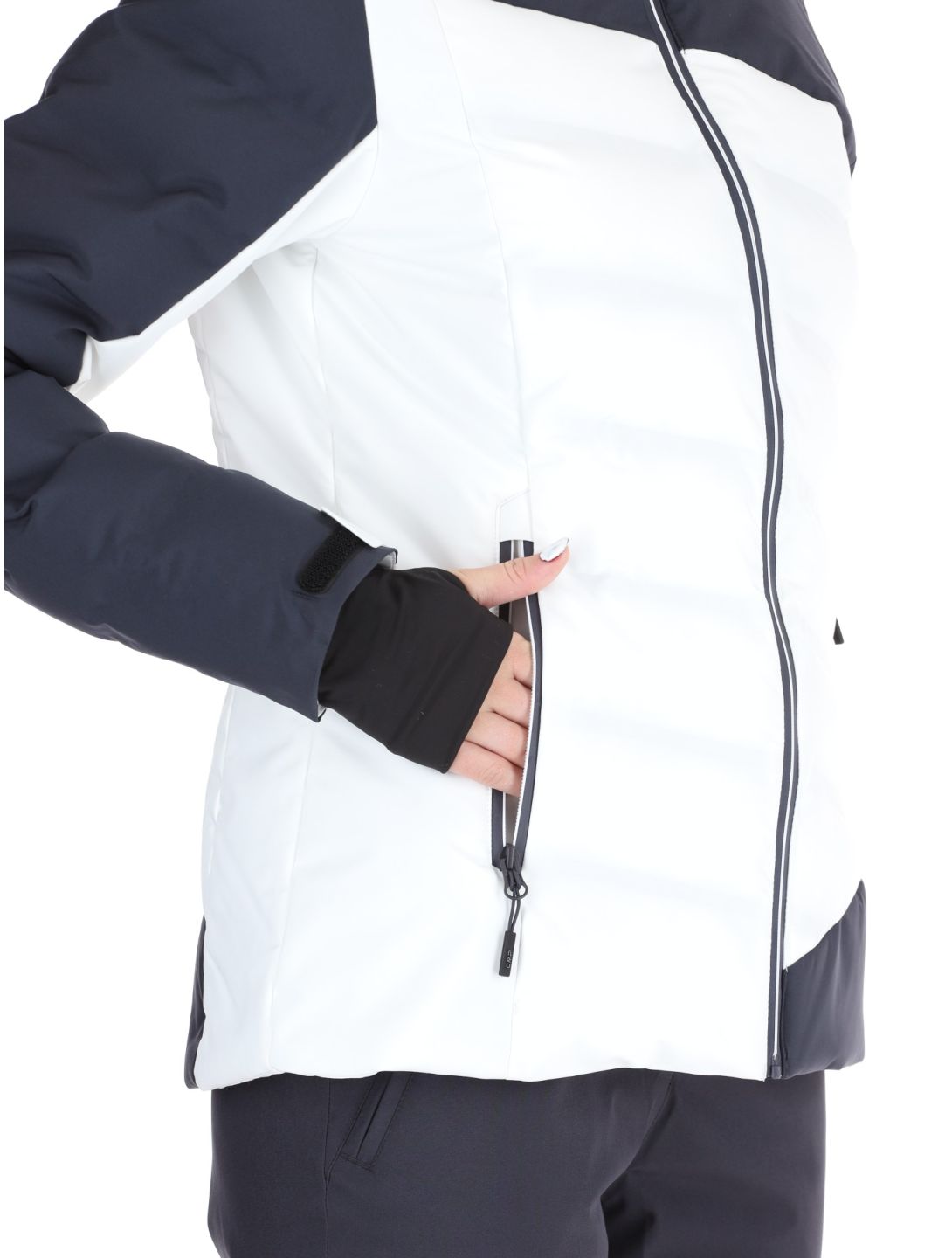 CMP, 34W4596 ski jacket women White white 