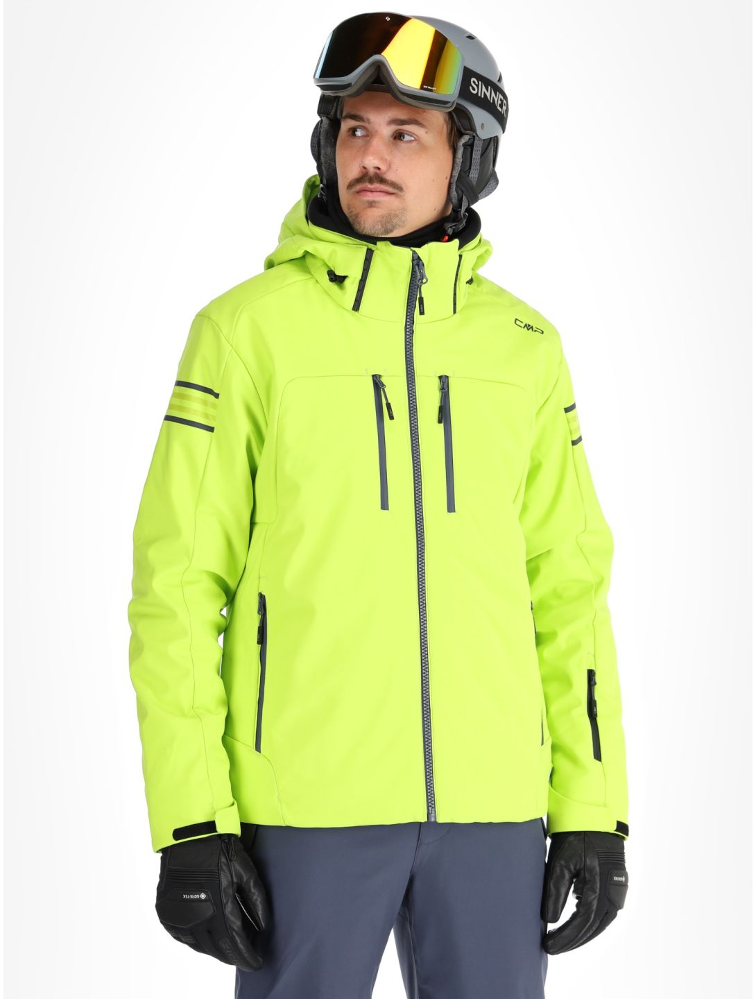 CMP, 34W4647 ski jacket men Acid green 