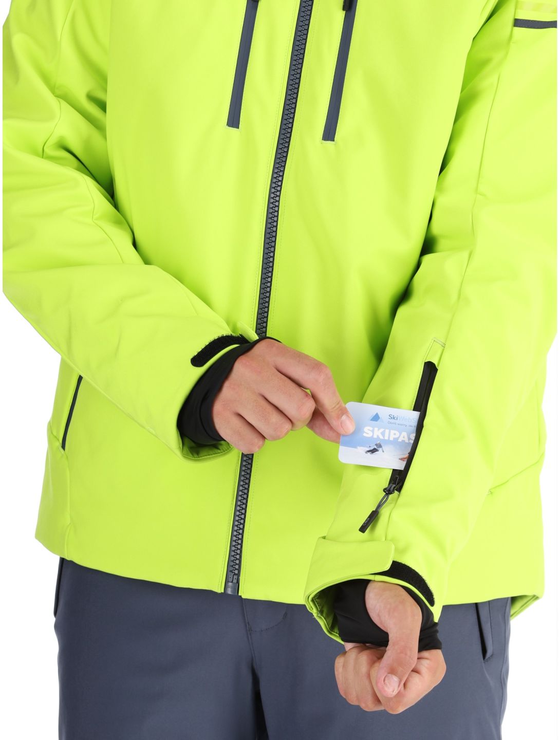 CMP, 34W4647 ski jacket men Acid green 